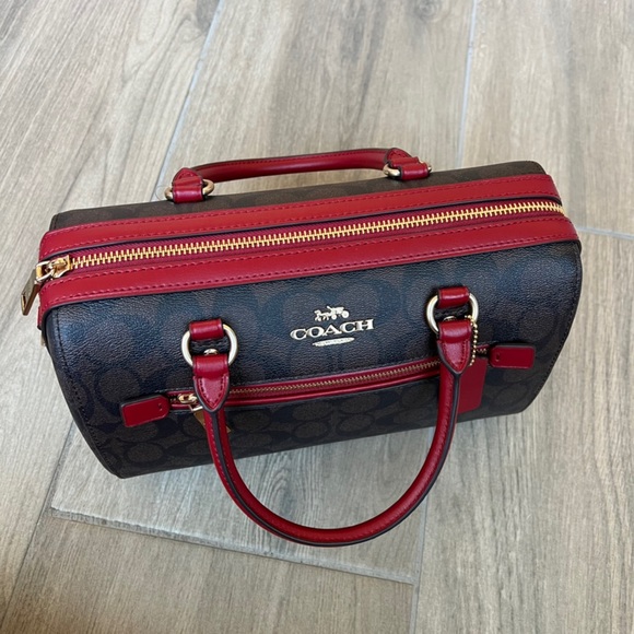 Coach Rowan Satchel In Signature Canvas - Picture 7 of 10